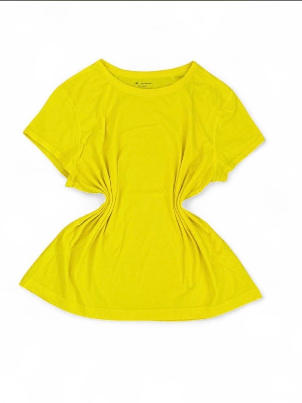 tek gear Bright Yellow Short Sleeve Crew Neck Tee